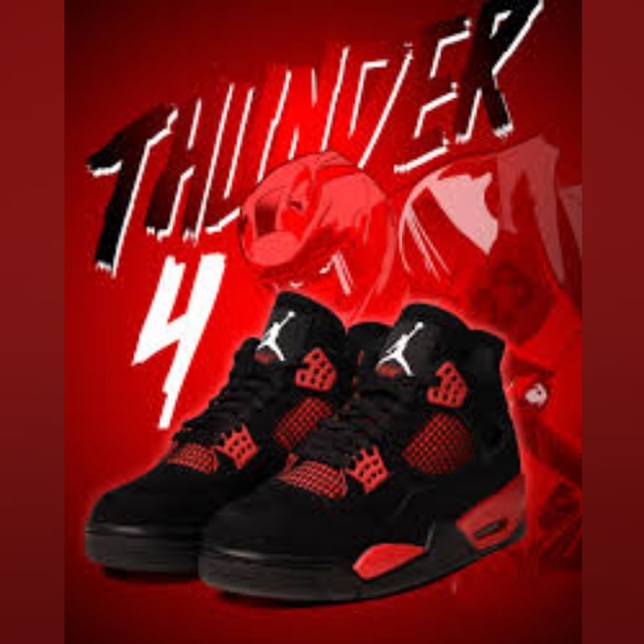 Air Jordan 4 Retro Red Thunder Size 11 Men •100% Authentic• 《CT8527-016》 - Picture 6 of 8